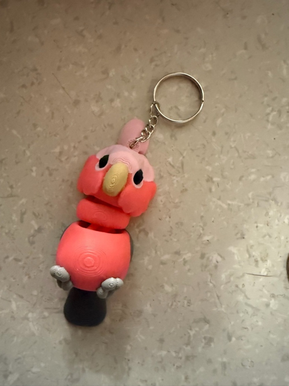 Galah Cockatoo Keychain